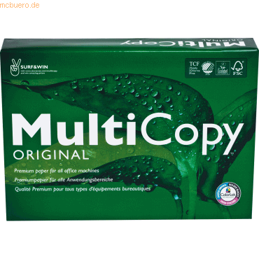 Multicopy Papier Multicopy 88046519 80g 210x297 weiß 2.500 Blatt Multicopy Papier Multicopy 88046519 80g 210x297 weiß 2.500 Blatt von Multicopy