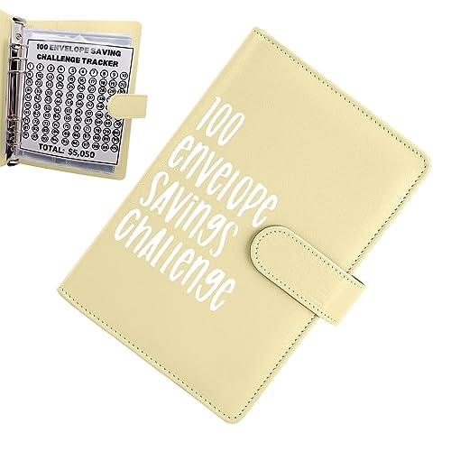 Budget Binder Spar Challenge | 100 Envelopes Saving Challenge Haushaltsbuch | 2023 Neuer Buget Planer mit Geld Organizer | Spar-Challenges Bugetplaner, 5.050 $ zu sparen (1/3 Stück) von Storaffy