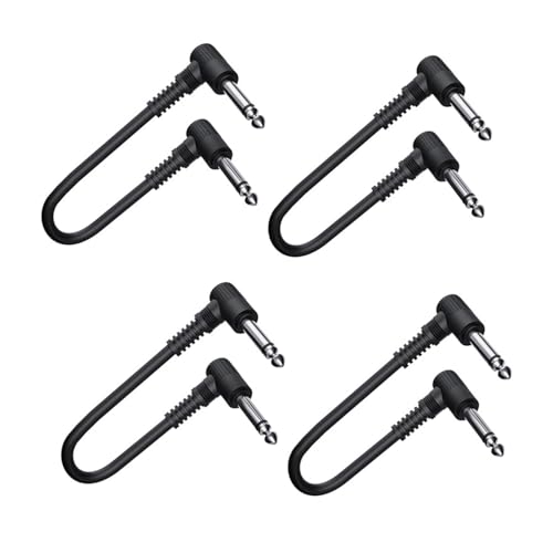 Guitar Effekt Pedalkabel 11 8-Zoll Rechtwinkliger Stecker Sparsparende Entwurf Von Anti Nr Oise 2/4pcs von Storage Bag