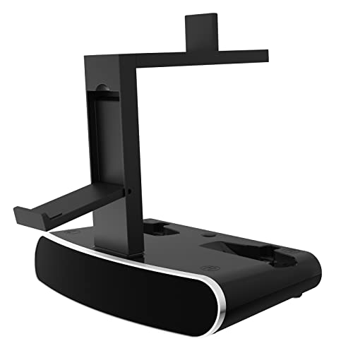 Hochleistungs Ladungsstation Headset Stand Mit 2 Gamepad Controllern Ladeständer ABS Gaming Accessoire Hochleistungs Ladungsstation Headset Stand Mit 2 Gamepad Controllern Ladeständer ABS Gaming Accessoire von Storage Bag