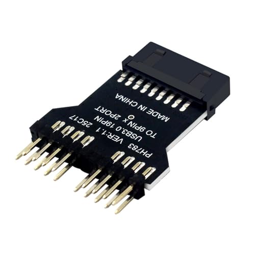Motherboard Adapter Header 19Pin Bis 2x9pin USB Adapter Stecker & Spieldesign Zum Kühlen Von Lüftersteuerung Und Peripheriegeräten Geräte von Storage Bag