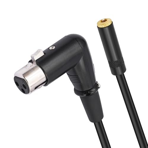 Rechtwinkelter 3Pin Frauen Bis 3 5 Mm Stereoadapter Kabelverlängerungsstecker Für Kameras Mikrofonezubehör Rechtwinkelter 3Pin Frauen Bis 3 5 Mm Stereoadapter Kabelverlängerungsstecker Für Kameras Mikrofonezubehör von Storage Bag