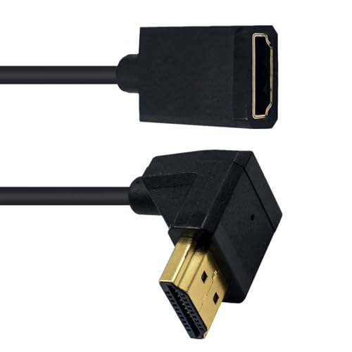Storage Bag 90 Grad HDTV Port Erweiterungskabel 4K 60 Hz Kurzer CableCord Für HDTV Projektormonitore Und Heimkinosysteme von Storage Bag