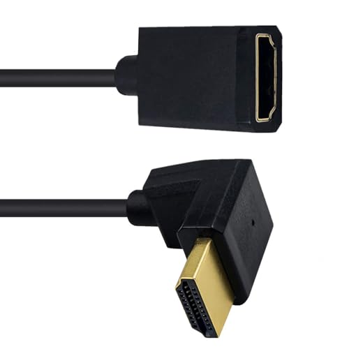Storage Bag 90 Grad HDTV Port Erweiterungskabel 4K 60 Hz Kurzer CableCord Für HDTV Projektormonitore Und Heimkinosysteme von Storage Bag