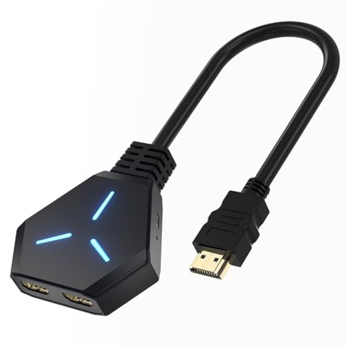 Storage Bag HDTV Splitter 1 Bis 2 Für Doppelbildschirme 4K@30Hz 1080p Für Computer TVS Projektoren Gaming Systeme Geeignet von Storage Bag