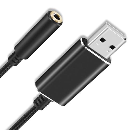 USB Bis 3 5 Mm Schalladapter Für Kopfhörer Und Mikrofone Für PC Laptop von Storage Bag