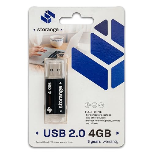 STORANGE USB-Stick 4GB 2.0 Basic schwarz von Storange