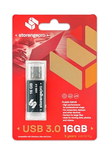 STORANGEPRO USB-Stick 16GB 3.0 Basic schwarz von Storange