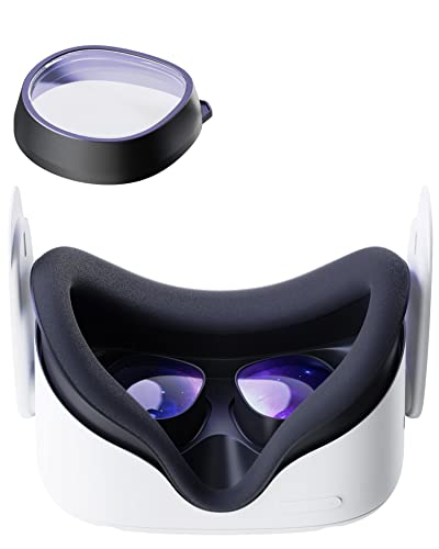 Linseneinsatz Kompatibel mit Oculus Quest 2,Stouchi VR Brille Kompatibel mit Meta Quest 2,Einteiliges Design,Kristallklar (1 Objektiv,SP.H:-1,00) von Stouchi