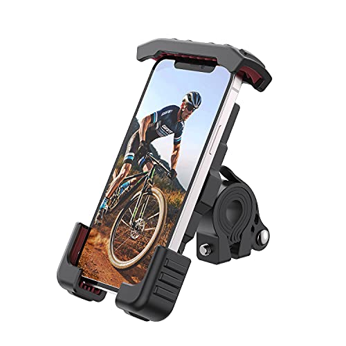 Stouchi Fahrrad Handyhalterung,Handyhalter Motorrad - Universal Halterung Fahrrad für 4.7-6.8 Zoll Smartphone mit 360° Drehbare Outdoor Fahrrad Halter,für Phone 12 Mini,11 pro,XR,6S,Samsung S10 S9 S8 von Stouchi