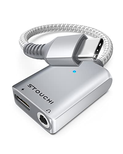 USB C Kopfhörer Adapter und Laden,Stouchi USB Typ C auf 3,5 mm Klinke Aux Adapter,Hi Res DAC,Sicheres 30W Schnellladen,Kompatibel mit i-Phone 15 Pro/Max,Samsung Galaxy S23 S22,iPad Air/Pro/Mini,Pixel USB C Kopfhörer Adapter und Laden,Stouchi USB Typ C auf 3,5 mm Klinke Aux Adapter,Hi Res DAC,Sicheres 30W Schnellladen,Kompatibel mit i-Phone 15 Pro/Max,Samsung Galaxy S23 S22,iPad Air/Pro/Mini,Pixel von Stouchi