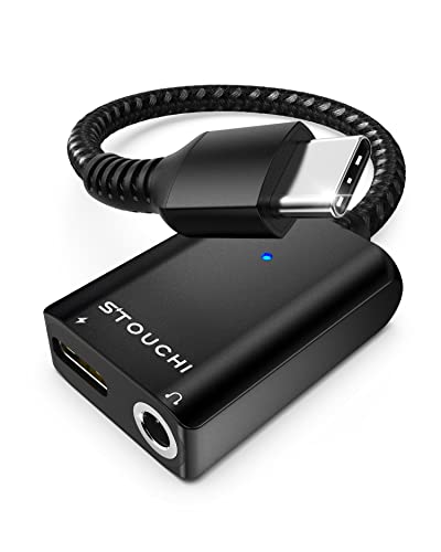 USB C Kopfhörer Adapter und Laden,Stouchi USB Typ C auf 3,5 mm Klinke Aux Adapter,Hi Res DAC,Sicheres 30W Schnellladen,Kompatibel mit i-Phone 15 Pro/Max,Samsung Galaxy S24 S23,iPad Air/Pro/Mini,Pixel USB C Kopfhörer Adapter und Laden,Stouchi USB Typ C auf 3,5 mm Klinke Aux Adapter,Hi Res DAC,Sicheres 30W Schnellladen,Kompatibel mit i-Phone 15 Pro/Max,Samsung Galaxy S24 S23,iPad Air/Pro/Mini,Pixel von Stouchi
