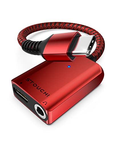 USB C Kopfhörer Adapter und Laden,Stouchi USB Typ C auf 3,5 mm Klinke Aux Adapter,Hi Res DAC,Sicheres 30W Schnellladen,Kompatibel mit i-Phone 15 Pro/Max,Samsung Galaxy S23 S22,iPad Air/Pro/Mini,Pixel USB C Kopfhörer Adapter und Laden,Stouchi USB Typ C auf 3,5 mm Klinke Aux Adapter,Hi Res DAC,Sicheres 30W Schnellladen,Kompatibel mit i-Phone 15 Pro/Max,Samsung Galaxy S23 S22,iPad Air/Pro/Mini,Pixel von Stouchi