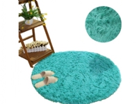 Strado Round carpet Shaggy Strado 120x120 TurquoiseSea (Turquoise) universal von Strado