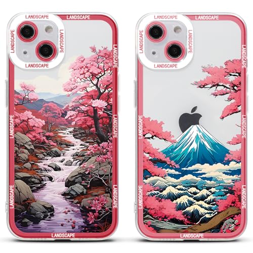 2 Stück Handyhülle für Xiaomi Redmi Note 9 Pro/Note 9S 4G Hülle 6.67", Anime Japanische Kirschblüten Blumen Art Manga Muster Ästhetik Design Weich TPU Silikon Slim Stoßfest Schutzhülle Case,Blumen 2 Stück Handyhülle für Xiaomi Redmi Note 9 Pro/Note 9S 4G Hülle 6.67", Anime Japanische Kirschblüten Blumen Art Manga Muster Ästhetik Design Weich TPU Silikon Slim Stoßfest Schutzhülle Case,Blumen von Stradvnaly