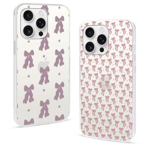 2 Stück Transparent Handyhülle für Samsung Galaxy A50/A30S/A50s Hülle 6,4",Cartoon Süß Bogen Schleife Muster Aesthetic Mädchen Handyhülle Stoßfest Schutzhülle für Samsung Galaxy A50/A30S/A50s,Kawaii von Stradvnaly