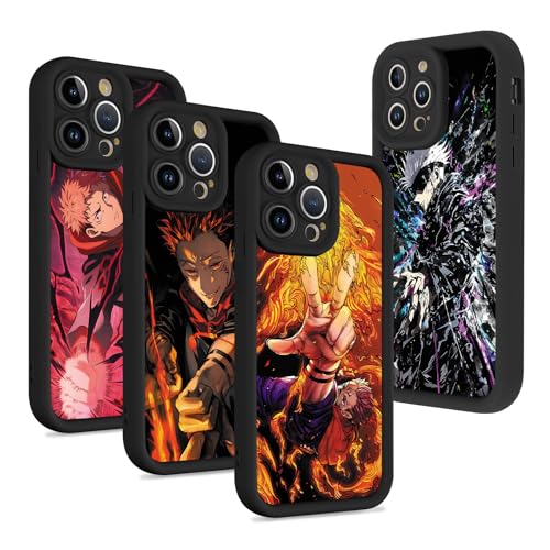 4 Stück Schutzhülle für Samsung Galaxy A14 5G Hülle 6.6 Zoll, Anime Jujutsu Kaisen Gojo Satoru Itadori Yuji Muster Designs Manga für Fan Junge Case Schutz Handyhülle Stoßfest TPU Cartoon Cover 4 Stück Schutzhülle für Samsung Galaxy A14 5G Hülle 6.6 Zoll, Anime Jujutsu Kaisen Gojo Satoru Itadori Yuji Muster Designs Manga für Fan Junge Case Schutz Handyhülle Stoßfest TPU Cartoon Cover von Stradvnaly