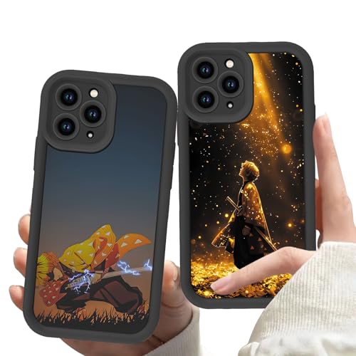 Handyhülle 2 Stück für iPhone XS Max Hülle 6.5'' Anime Demon Slayer Agatsuma Zenitsu Manga Muster Design Case Niedlich Kameraschutz Schutzhülle Stoßfest TPU Silikon Weich Ultra Dünn Cover -Schwarz5 Handyhülle 2 Stück für iPhone XS Max Hülle 6.5'' Anime Demon Slayer Agatsuma Zenitsu Manga Muster Design Case Niedlich Kameraschutz Schutzhülle Stoßfest TPU Silikon Weich Ultra Dünn Cover -Schwarz5 von Stradvnaly