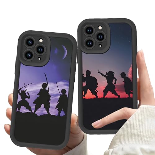 Handyhülle 2 Stück für iPhone XS Max Hülle 6.5'' Anime Demon Slayer Tanjirou Zenitsu Inosuke Manga Muster Design Case Kameraschutz Schutzhülle Stoßfest TPU Silikon Weich Ultra Dünn Cover -Schwarz7 Handyhülle 2 Stück für iPhone XS Max Hülle 6.5'' Anime Demon Slayer Tanjirou Zenitsu Inosuke Manga Muster Design Case Kameraschutz Schutzhülle Stoßfest TPU Silikon Weich Ultra Dünn Cover -Schwarz7 von Stradvnaly