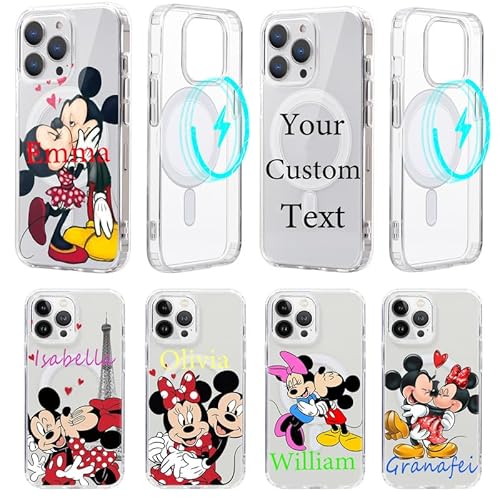 Personalisierte Handyhülle für iPhone 11 Pro Hülle 5,8",Kompatibel mit MagSafe,Personalisierte mit Text Individuelle Design,Transparente Schutzhülle TPU Anime Kawaii Motiv Custom Stoßfest Case von Stradvnaly