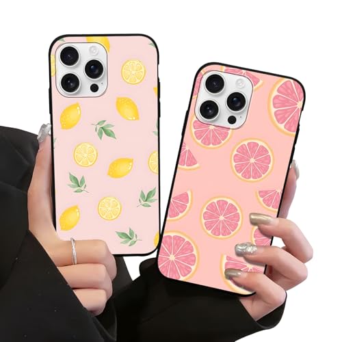 Stradvnaly 2 Stück Handyhülle für Xiaomi Redmi Note 14 Pro+ 5G Hülle 6,67",Cartoon TPU Sommer Zitrone Grapefruit Obst Muster Muster Aesthetic Design Frauen Mädchen Case,Stoßfest Schutzhülle von Stradvnaly