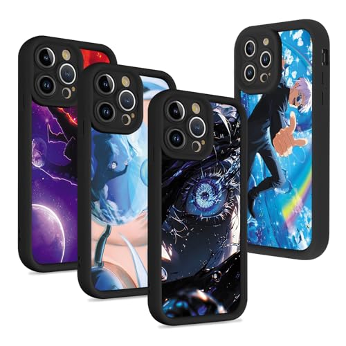 Stradvnaly 4 Stück Schutzhülle für iPhone 16 Plus Hülle 6.7 Zoll, Anime Jujutsu Kaisen Gojo Satoru Itadori Yuji Muster Designs Manga für Fan Junge Case Schutz Handyhülle Stoßfest TPU Cartoon Cover Stradvnaly 4 Stück Schutzhülle für iPhone 16 Plus Hülle 6.7 Zoll, Anime Jujutsu Kaisen Gojo Satoru Itadori Yuji Muster Designs Manga für Fan Junge Case Schutz Handyhülle Stoßfest TPU Cartoon Cover von Stradvnaly