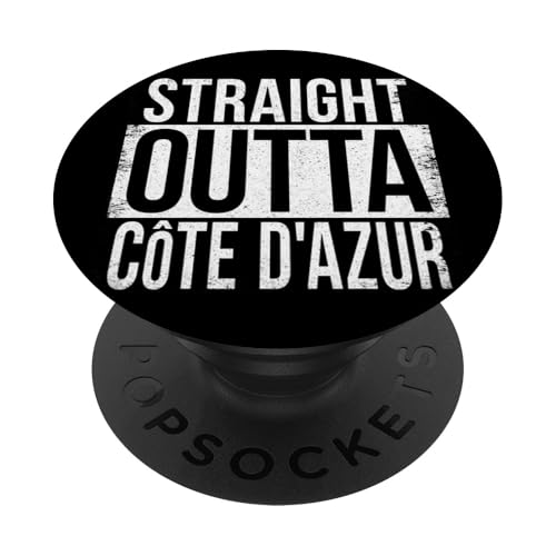 DIREKT AUS DER CÔTE D'AZURA PopSockets Klebender PopGrip von Straight Outta Words