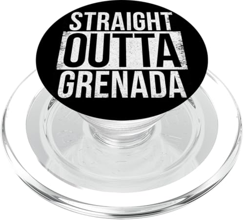 DIREKT AUS GRENADA PopSockets PopGrip für MagSafe von Straight Outta Words