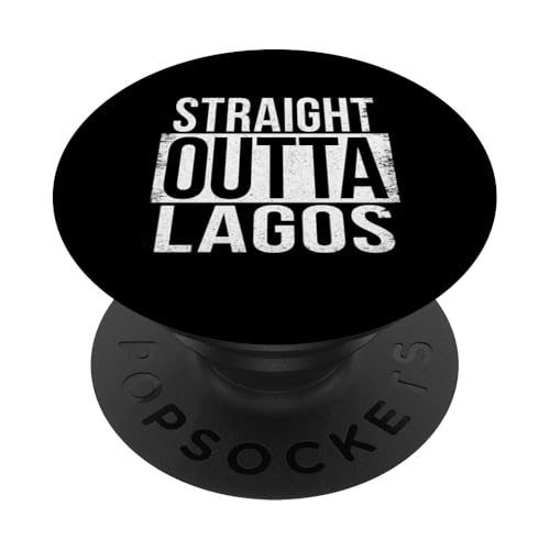 DIREKT AUS LAGOS PopSockets Klebender PopGrip DIREKT AUS LAGOS PopSockets Klebender PopGrip von Straight Outta Words