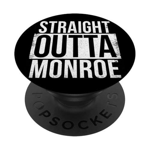 DIREKT AUS MONROE PopSockets Klebender PopGrip DIREKT AUS MONROE PopSockets Klebender PopGrip von Straight Outta Words