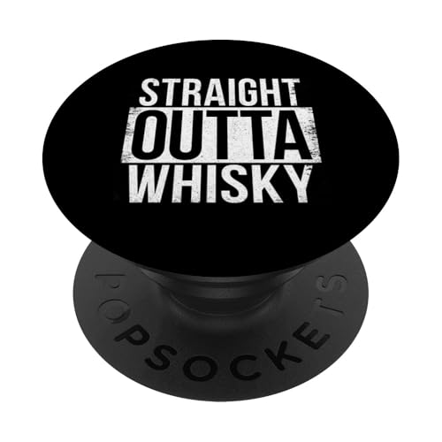 DIREKT AUS WHISKY PopSockets Klebender PopGrip von Straight Outta Words