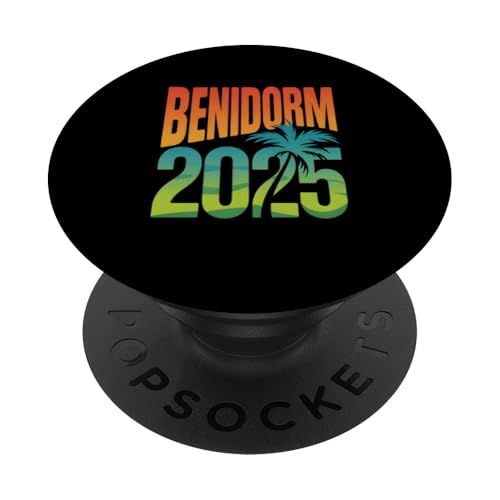 Benidorm 2025 Sonnenbrillen Outfit Benidorm 2025 PopSockets Klebender PopGrip von Strand Sommerparty -Designs