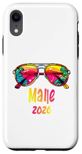 Malle 2026 Sonnenbrille Outfit Malle 2026 Hülle für iPhone XR von Strand Sommerparty -Designs
