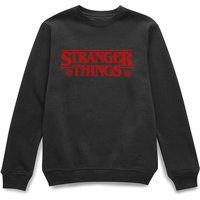 Stranger Things Fairisle Logo Weihnachtspullover – Schwarz - L von Stranger Things