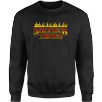 Stranger Things Flames Logo Sweatshirt - Black - M von Stranger Things