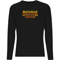 Stranger Things Flames Logo Unisex Long Sleeve T-Shirt - Black - L von Stranger Things