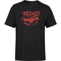 Stranger Things Friends Don't Lie Unisex T-Shirt - Black - S von Stranger Things