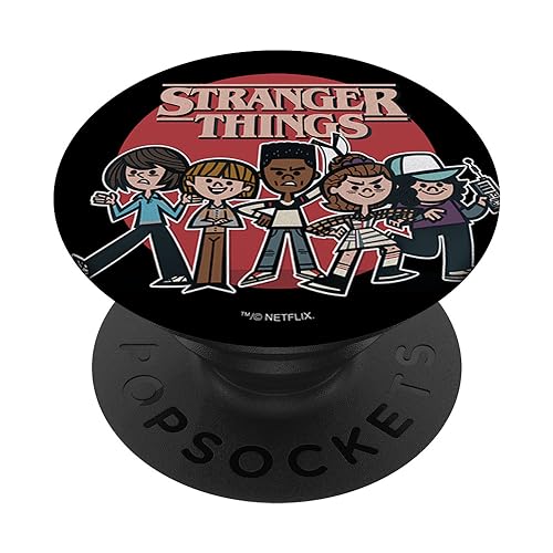 Stranger Things Group Shot Cartoons PopSockets mit austauschbarem PopGrip von Stranger Things