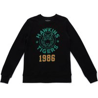 Stranger Things Hawkins Tigers 1986 Sweatshirt - Black - XS von Stranger Things