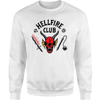 Stranger Things Hellfire Club Sweatshirt - White - M von Original Hero