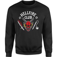 Stranger Things Hellfire Club Vintage Sweatshirt - Black - M von Original Hero