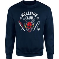 Stranger Things Hellfire Club Vintage Sweatshirt - Navy - L von Stranger Things