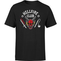 Stranger Things Hellfire Club Vintage Unisex T-Shirt - Black - M von Stranger Things