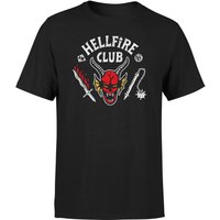 Stranger Things Hellfire Club Vintage Unisex T-Shirt - Black - XL von Stranger Things