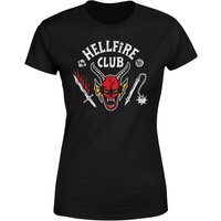 Stranger Things Hellfire Club Vintage Women's T-Shirt - Black - L von Stranger Things