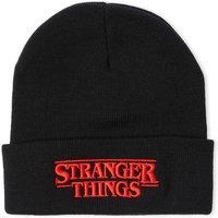 Stranger Things Logo Beanie -Black von Original Hero
