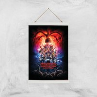 Stranger Things Season Two Poster Giclee Art Print - A3 - White Hanger von Original Hero