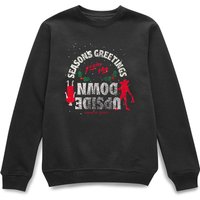 Stranger Things Seasons Greeting From Upside Down Weihnachtspullover – Schwarz - XS von Stranger Things