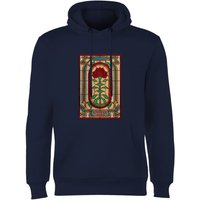 Stranger Things Stain Glass Window Hoodie - Navy - L von Stranger Things