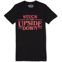 Stranger Things Stuck In The Upside Down Women's T-Shirt - Black - L von Stranger Things